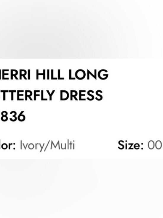 FOR RENT ($250) Sherry Hill Butterfly dress.Fits 5.4 model w/ 3in heels. - Picture 3 of 9